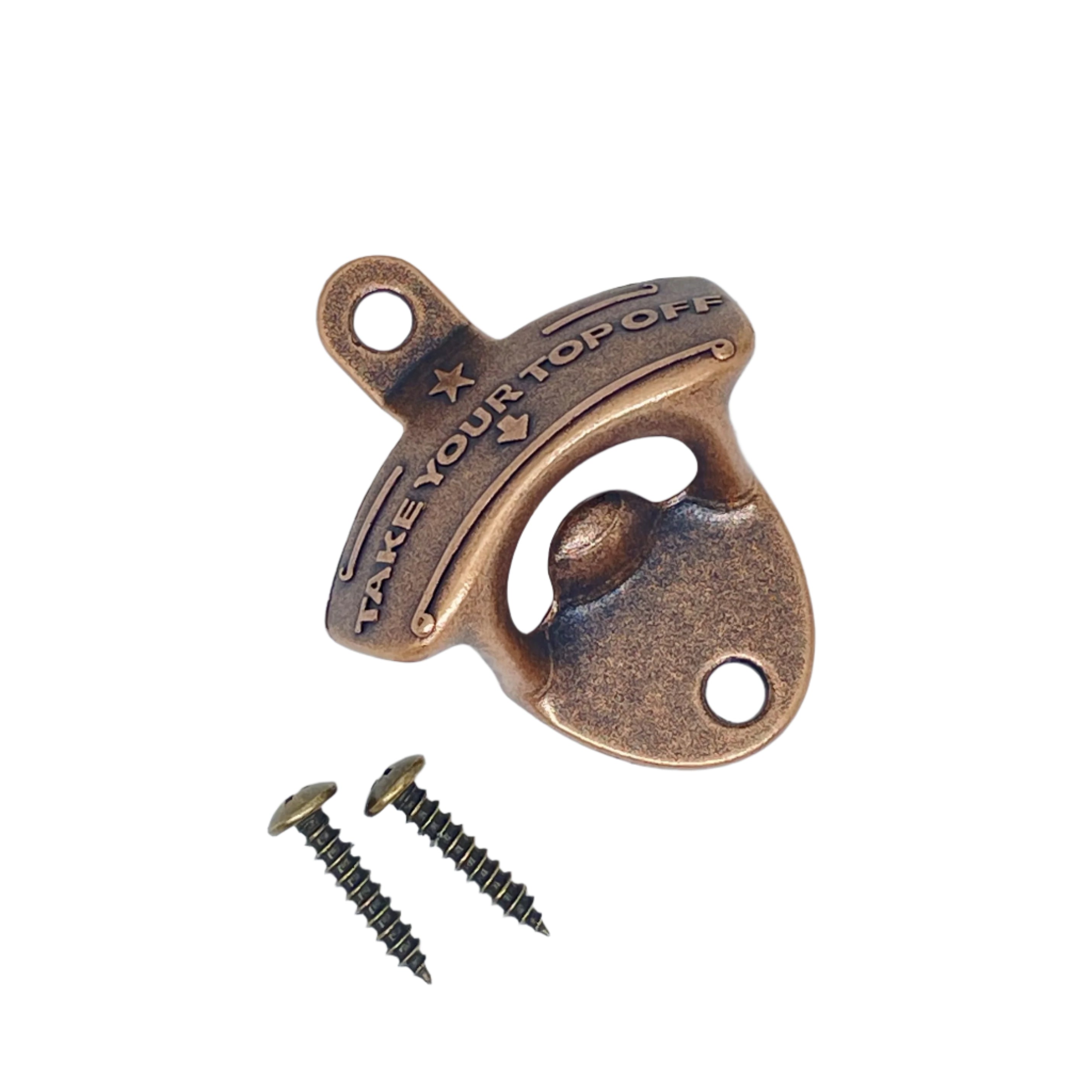Vintage Cast Iron Wall Mounted Bottle Opener - Rustic Bar & Man Cave Decor Tool